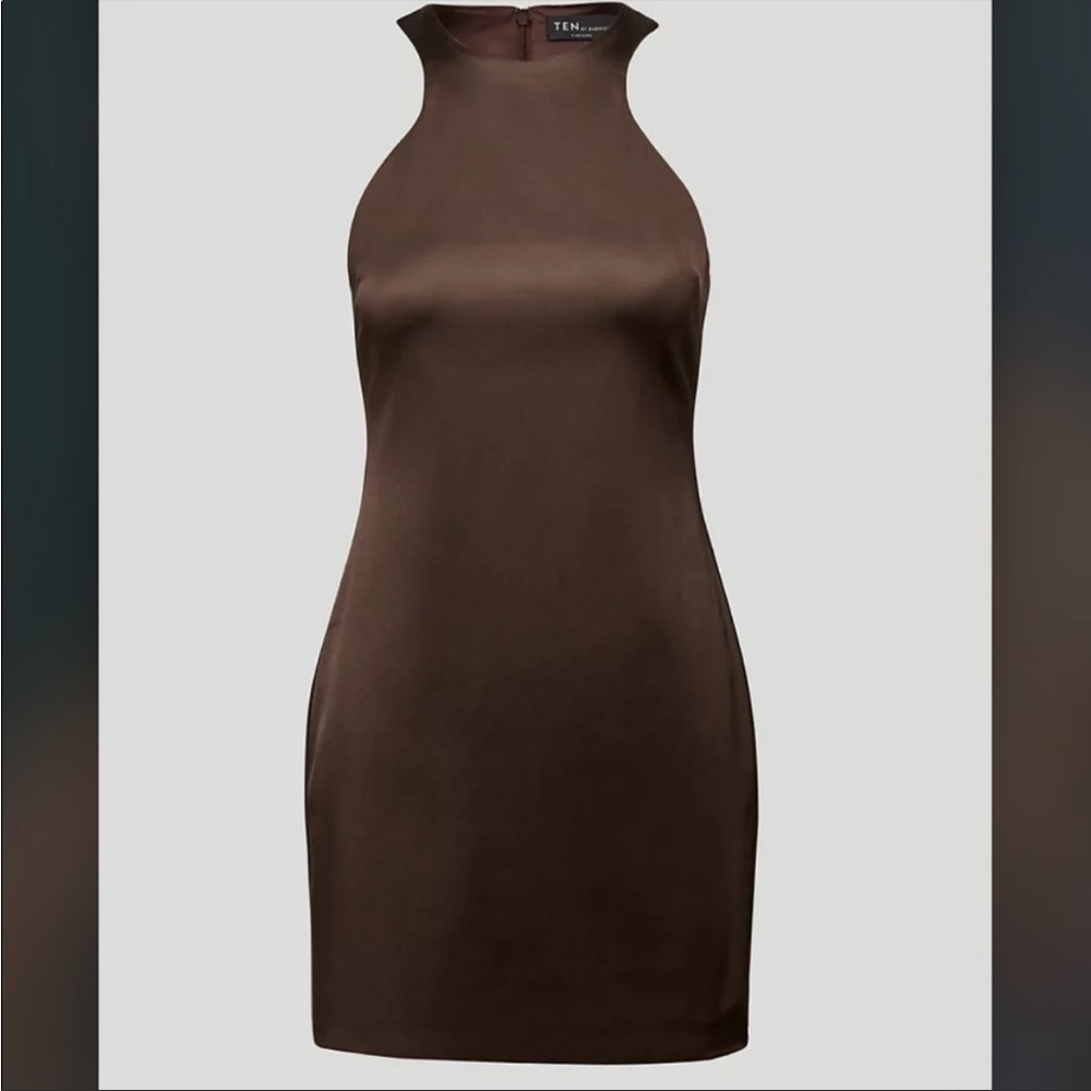 Bobaton mocha brown dress - Aritzia